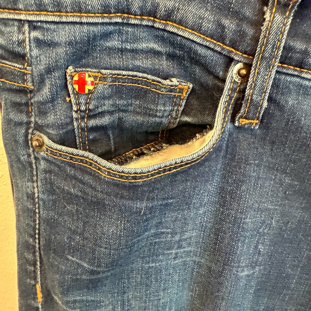 Hudson Jeans Women's Blue Skinny Jeans - Picture 6 of 14